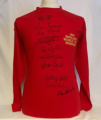 #ad Signed by 10 1966 England Shirt World Cup Winners £1250 GBP 1250.00