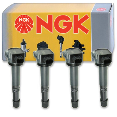 #ad 4 pcs NGK Ignition Coil for 2010 2014 Honda CR V 2.4L L4 Spark Plug Tune ue $200.53