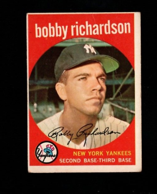 #ad 29334* 1959 Topps # 76 Bobby Richardson $9.00