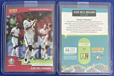 #ad Jude Bellingham Panini Instant UEFA EURO 2020 Rookie #5 quot;1ST ENGLAND KITquot; $6.99