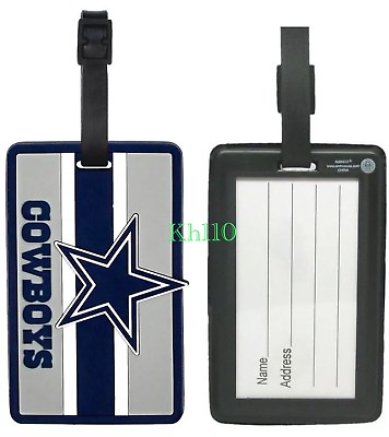 #ad NFL Dallas Cowboys Soft Luggage ID Bag Tags Gym bag Golf bag $9.99