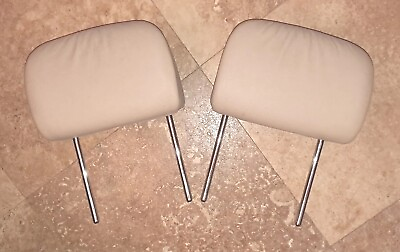 #ad 2000 2006 BMW 328ci E46 Convertible Rear Seat Head Rest Leather Beige Set of 2 A $170.22