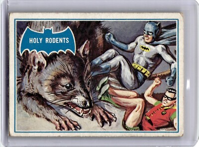 #ad 1966 Batman Ex Original Blue Bat Holy Rodent #35B $45.00