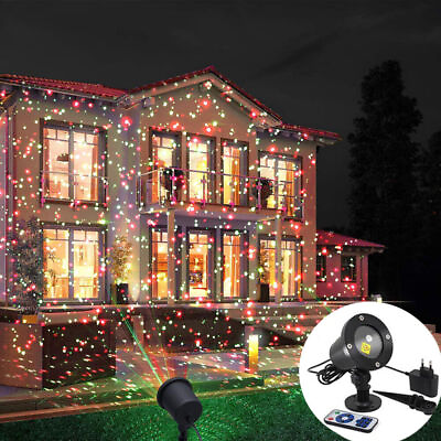 #ad Christmas Laser LED Projector Light Moving Outdoor Landscape Stage Xmas Lamp $25.64
