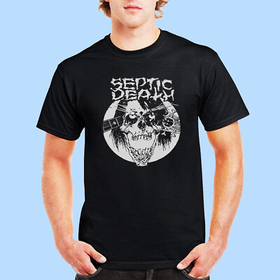 #ad New Septic Death band hardcore punk Black Unisex T Shirt S 5XL $21.99