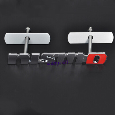 #ad Chrome Red AUTO Front Hood Grille Badge Emblem NISMO Metal Decals $12.80