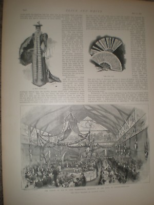 #ad Banquet Lord Warkworth at Alnwick Castle 1892 print ref AU GBP 9.99