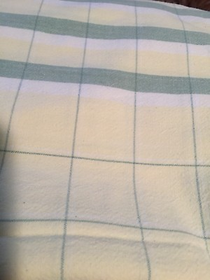 #ad Grandmas Estate Yellow Green Large Plaid Cotton 54 X 88 Tablecloth 629 $30.00