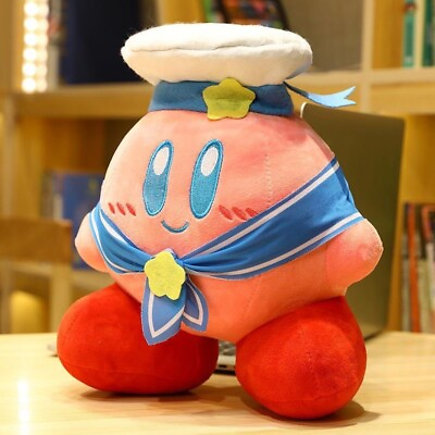 #ad Kirby Plush 14 Inch Very Soft Stuffed Animal Kawaii Pink sailor Star Kirby $21.88
