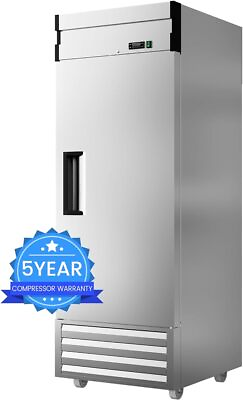 #ad 23 Cu.Ft Commercial Reach In Stainless Steel Freezer 1 Door For Restaurant New $1329.05