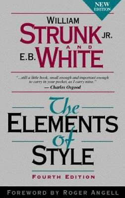 #ad The Elements of Style 4th Edition Hardcover By William Strunk GOOD $4.06