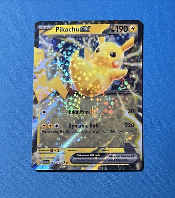 #ad Pikachu ex 063 193 Paldea Evolved Double Rare Pokemon Card Mint NM $5.99