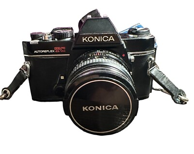 #ad Konica Autoreflex TC 35mm Film Camera with Hexanon AR 50mm F1.7 Lens $29.99