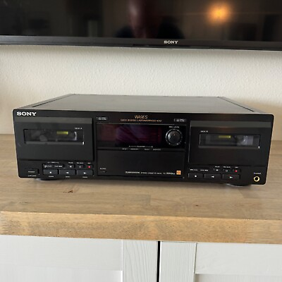 #ad SONY Stereo Dual Cassette Deck TC WA9ES Dolby B C S NR HX PRO Tested Excellent $224.99