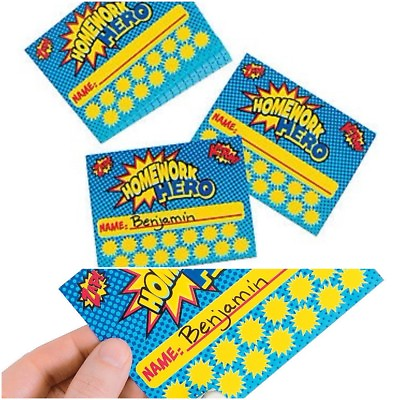 #ad Tracking Reward Cards for Kids Paper Homework Incentive Punch Cards x 30 School AU $15.70