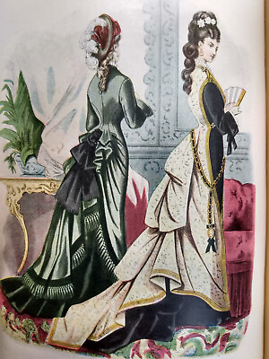 #ad Dame Fashion Women Glamour Color Plates Victorian Age Clothing Style 1913 $97.95