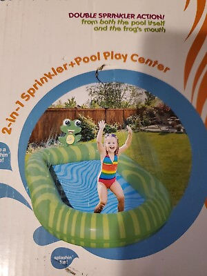 #ad splashin kids 2 in 1 sprinkler Pool play center 65quot; by 40quot; $22.99