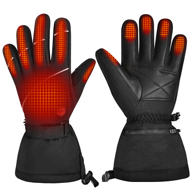 #ad SAVIOR HEAT Heated Gloves with Rechargeable Battery Heating Warmer Gloves Skiing $104.99