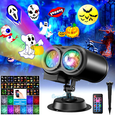 #ad Christmas Laser Ramp;G LED Projector Light Moving Outdoor Landscape Stage Xmas Lamp $47.77