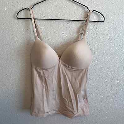 #ad Old Navy Intimates Womens Sz M Cami Camisole Beige Padded Top $12.94