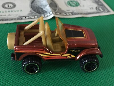 #ad 1990 THAI Hot Wheels Mattel Die Cast Toy Scale 1:6 Collectible Car JEEP B332 $12.99