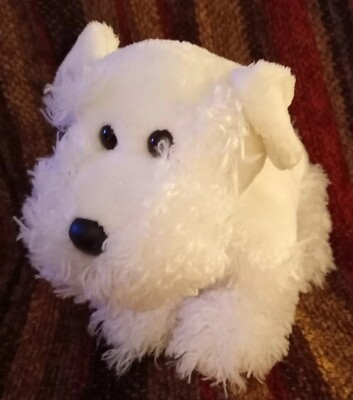 #ad Ty Beanie Buddies FIRST DOG Plush Stuffed White Puppy 2007 $16.80
