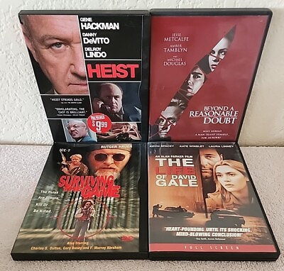 #ad Thriller Movie Lot Surviving The Game Life Of David Gale Heist amp; More 4 Dvd $10.12