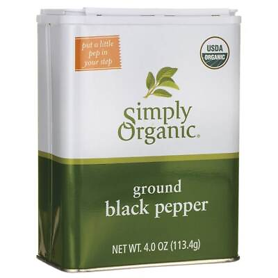 #ad Simply Organic Ground Black Pepper 4.0 oz Pwdr $12.20
