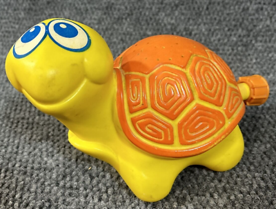 #ad 1981 Wham O Teddy Turtle Kids Sprinkler Toy Rare Vintage 80s Water Summer Yellow $24.97