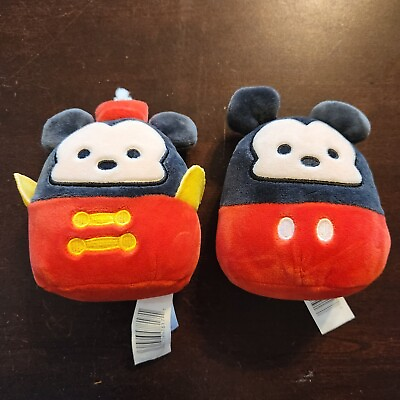 #ad Two Squishmallows 4” Disney Mickey Mouse Plush $5.99