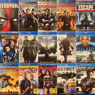 #ad Blu Ray Choose Titles You Want for $4 Each Good Condition w $5 Flat Shipping $4.00