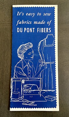#ad Vintage DuPont Nylon Fibers Print Ad Sewing $4.99