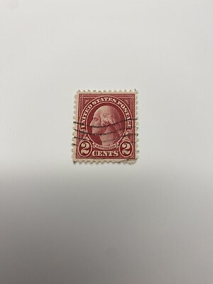 #ad Rare Vintage George Washington Red 2 Cent Stamp $9.99