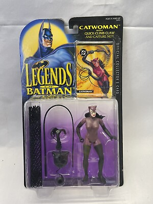#ad Catwoman 1994 Legends Batman Action Figure Sealed Card Kenner New on Card $16.99