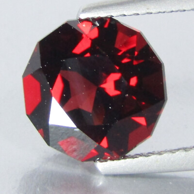#ad 4.30Cts Natural Deluxe Red Color Almandine Garnet 9.7mm Round Custom Cut Gem $69.99