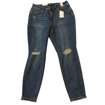 #ad Judy Blue Jeans for Women Mid Rise Dark Blue 5 Pockets 14W 18W $35.99