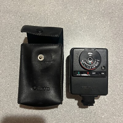 #ad Canon Speedlite 155A Flash With Case Japan Made WORKS $25.00