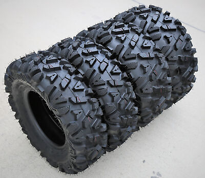#ad Set of 4 Forerunner Knight ATV UTV Mud Tires 2x 26x9 12 2x 26x11 12 6 Ply $315.99