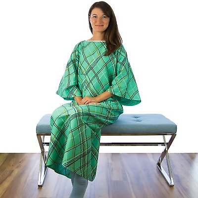 #ad New IV Hospital Grade Patient Gown with Telemetry Pocket Green 1 Pack $19.99