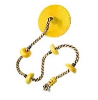 #ad Climbing Rope Tree Disc Swing Set Perfect outdoor Summer Item Yellow New $27.99