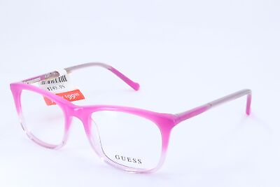 #ad Guess GU9164 Pink Rectangle Unisex Full Rim 47 16 130 Eyeglasses Frames $24.95