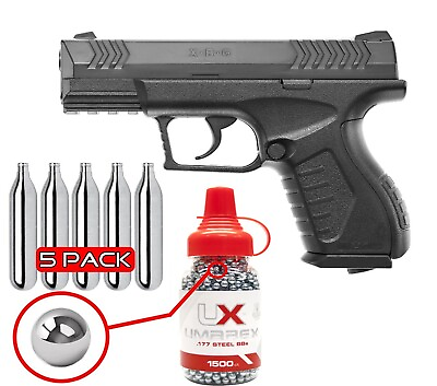 #ad Umarex XBG .177 Cal Air Pistol CO2 BB Gun w BB Jug amp; CO2 Bundle 2254804 $41.99