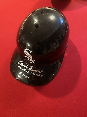 #ad RANDY GUMPERT Signed “Mickey Mantle 1ST ML HR 5 1 51” White Sox AUTO Helmet $52.99