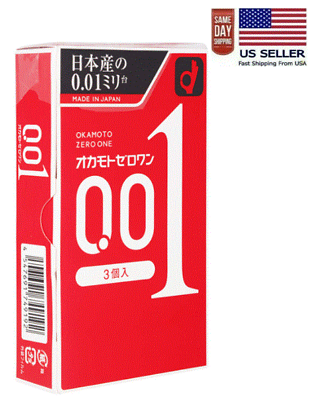 #ad #ad OKAMOTO ZERO ONE 001 Ultra thin Condom 3pcs Made In Japan US seller $11.49