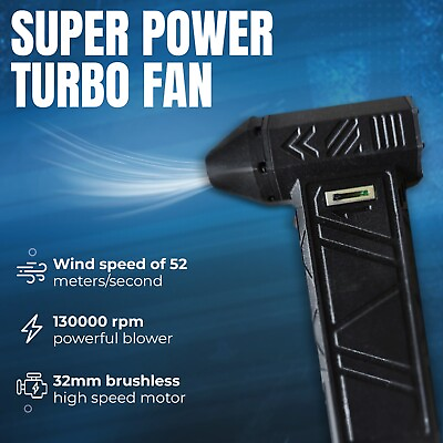 #ad Adjustable Dust Blower Jet Fan Turbo Powerful Air Duster Brushless Motor Cleaner $48.44