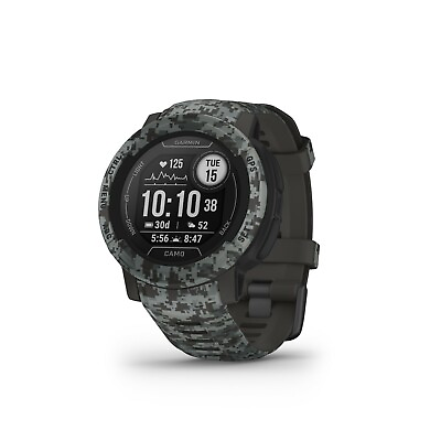 #ad Garmin Instinct 2 Camo Edition GPS Rugged Smartwatch Graphite Camo $349.99