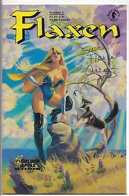 #ad Flaxen #1 Dark Horse Comics 1992 Signed Susie quot;Flaxenquot; Owens VF NM or better $14.99