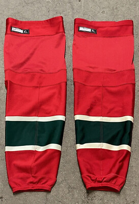 #ad NHL Minnesota Wild Pair Set Game Issued Used Hockey Jersey Socks x2 30quot; inches $27.99
