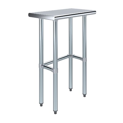 #ad 14 in. x 24 in. Open Base Stainless Steel Work Table Residential amp; Commercial $164.95