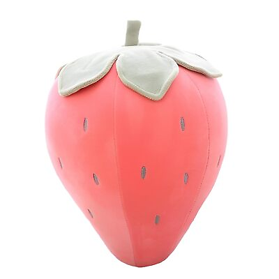 #ad Cute Fruit Kids Pillow Stuffed Strawberry Plush Pillows Super Soft Girls Pillows $15.37